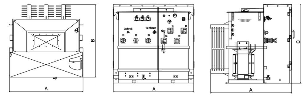 Three phase pad mounted distribution transformer size Three phase pad mounted distribution transformer size